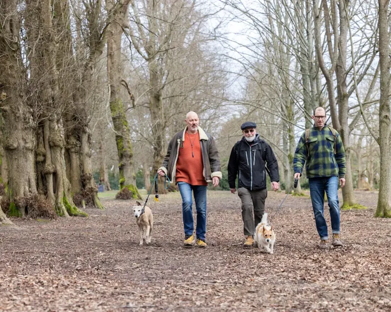 Our Chair, Roger, and Friends of the Commons trustees on Tunbridge Wells Common