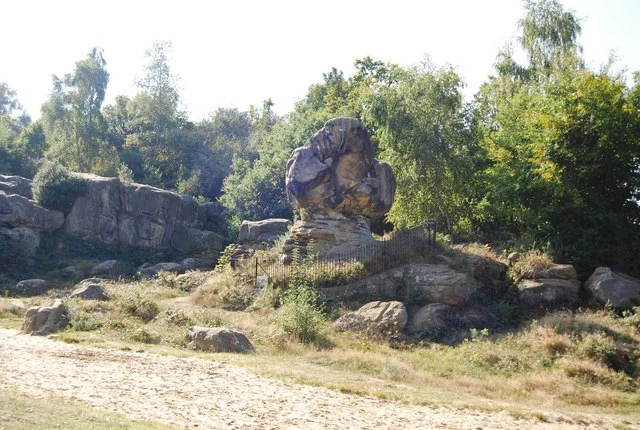 Toad Rock natural sandstone formation on Rusthall Common